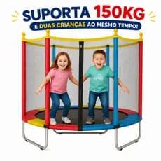 Cama Elástica Pula Pula Infantil Trampolim 1,40m Até 150kg