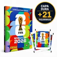 Kit Álbum Panini Copa Do Mundo Fifa 2026 + 21 Figurinhas