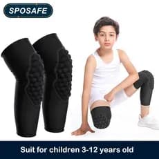 SPOSAFE1 PCS 3-12 Anos De Idade Joelheira Para Crianças De Compressão Manga De Proteção Esportiva Suporte De Equipamento Tênis De Basquetebol Softball