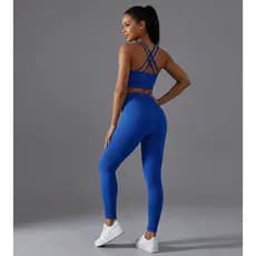 Conjunto Calça e Top Canelado Para Academia e Dia a Dia