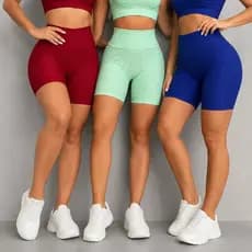 Kit De 3 Short Bolha Cores Variadas