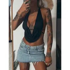 Top Cortininha Inteiro Duplo