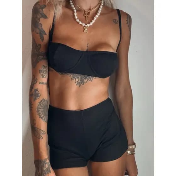conjunto boxer meia taça
