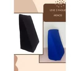 KIT 2 UNIDADES CAPA FRONHA PARA TRAVESSEIRO ENCOSTO ALMODA TRIANGULAR COM ZIPER ANTIREFLUXO