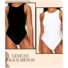 KIT COM 2 BODY BORI FEMININO REGATA EMBUTIDO COLANT