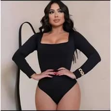 KIT COM 2 BODY BORI FEMININO QUADRADO MANGA LONGA