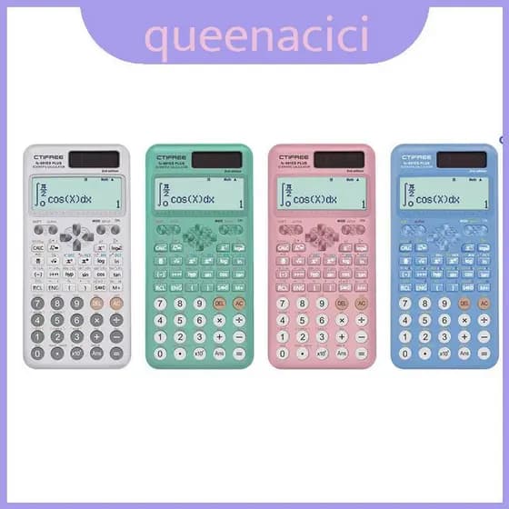 Com Fonte De Alimentação Dupla Da Calculadora Científica E Estudantes Do Logotipo Para Impressão