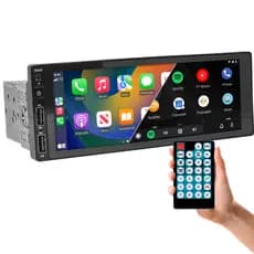 Central Multimídia MP6 Automotivo Universal 1 Din Bluetooth USB SD Auxiliar First Option 9300S