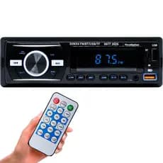 Rádio MP3 Player Som Automotivo Universal 1 Din Bluetooth 50W RMS 6677 2025