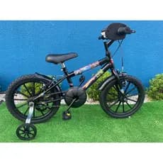 Bicicleta Bike Infantil Masculina Aro 16 Gy Bike Preto Aros de Nylon c/ Luva Acelerador Infantil