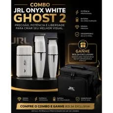 Combo Jrl Onyx White Ghost 2 + Bolsa Organizadora Profissional 1 Ano de Garantia