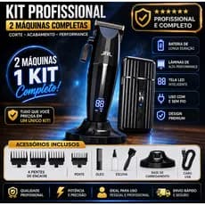 Kit Maquina Jrl Corte Onyx + Shaver Jrl Onyx Profissional Bivolts + BRINDE  1 Ano de Garantia JRL