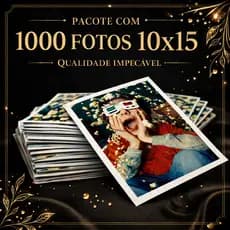 Revelação de Fotos 10x15 cm Qualidade Premium | Fotos p/ Álbum e Porta-Retrato | Cores Vivas + Durabilidade | full hd 4k