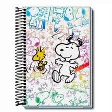 Caderno Universitário Snoopy 1 10 15 20 - Matérias - Capa Dura
