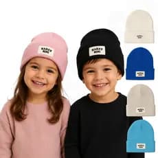 Touca de Frio Infantil Mama's Mini Gorro Para Criança Menino ou Menina para Inverno