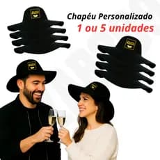 Chapéu Cata Ovo Personalizado Com Sua Arte Logo Para Brinde Evento Festa Adulto 1un ou 5un