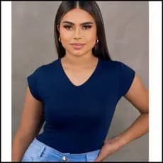 Kit 2 Camisas Básicas Moda Feminina Elegante Casual Confortável