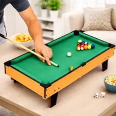 Mini Mesa De Sinuca Jogo Bilhar Infantil Tamanho 64x36,5x14,5