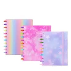 Caderno Disco Inteligent A4 21x29 80folha 3divisoria Glitter