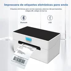 COIBEU Impressora de folha de rosto eletrônica Impressora de papel térmico Bluetooth