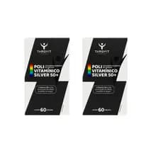 Kit com 2 Poli Vitaminico silver 50+/ 60 Capsulas - Targvit Suplementos