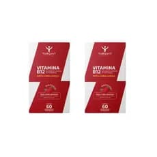 Kit com 2 Vitamina B12 Targvit Metilcobalamina Mastigável Sabor Frutas Vermelhas C/60