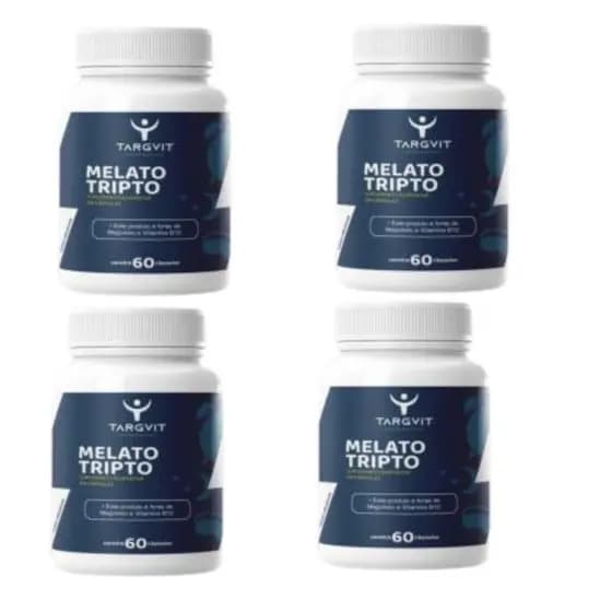Kit com 4 MELATO TRIPTO C/60 CAPS TARGVIT