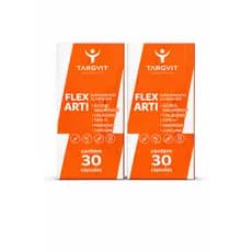 Flex Arti Targvit Kit C/2 Colágeno Tipo II Ácido Hialurônico Magnésio 30 Cápsulas