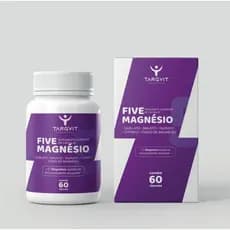 Five Magnésio Targvit 60 Cápsulas – Quelato, Malato, Taurato, Citrato e Óxido