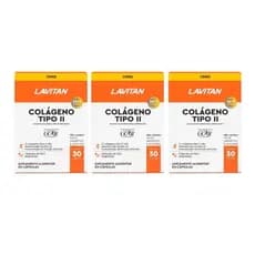 Kit Lavitan Colágeno Tipo II 40mg Com 3 Unidades De 30 Cápsulas Cada