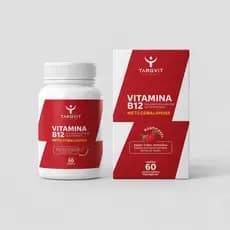Vitamina B12 Targvit Metilcobalamina Mastigável Sabor Frutas Vermelhas C/60