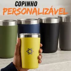 Copinho Personalizado 360ml Termico Com Tampa Nome ou Logo Para Bebidas Quentes E Frias