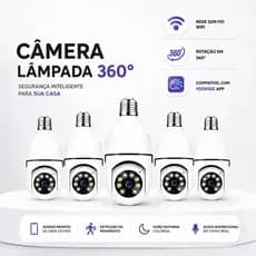 Câmera de segurança a Prova D'água sem fio gira 360 com app Yousee full HD visão notturna