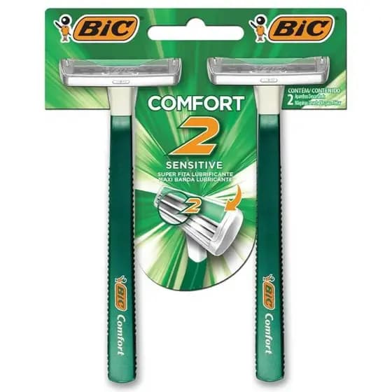 Aparelho Bic Comfort 2 Pele Sensível C/2 Unidades