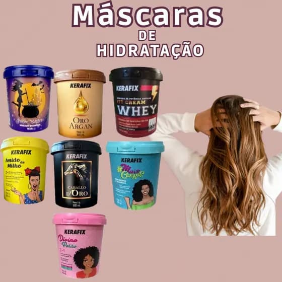 Máscara De Hidratação Cronograma Capilar 500g Cada - Escolha a sua!