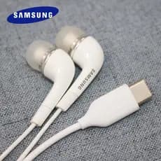 Fone De Ouvido  com borracha Samsung Z Fold Flip 4 3 2 A53 A33 A73 M53 Tipo C Galaxy Com Fio
