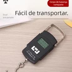 50kg Balança Digital de Mão Gancho – Portátil para Mala e Bagagem