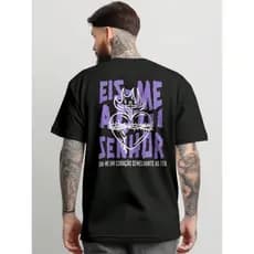 Camiseta Jesus Streetwear Masculina Feminina camisa 100% Algodão Eis-me aqui Senhor