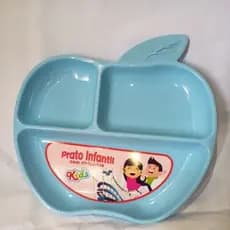 Pratos Maçã Com Divisória Infantil Sua Criança vai Amar