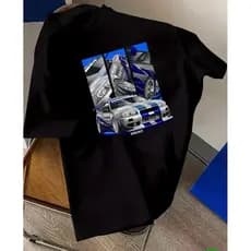 Camiseta Infantil Menino Carro Skyline 100% Algodão Envio Imediato E Varias Cores