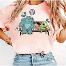 Camiseta Feminina Monstros SA Varias Cores 100% Algodão Envio Imediato