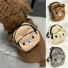 Mochila Para Cachorro Snack Cute Soft Saco Escolar Portátil De Grande Capacidade Conveniente Estilo