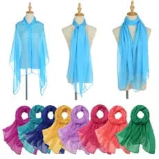 170 * 70cm Cor Sólida Chiffon Hijab Fita De Cabeça Fina Protetor Solar Macio Shawls Long Scarves