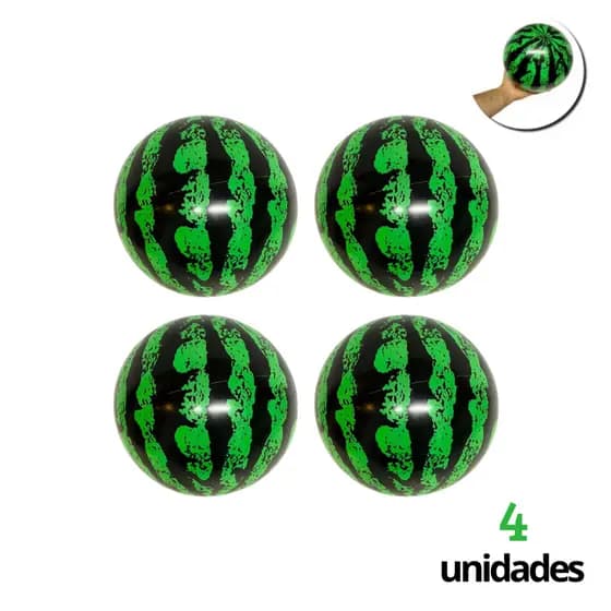 4 Bolas de Vinil Melancia Decoração de Festas e Eventos