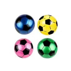 4 Bola de Vinil Futebol Dente de Leite Colorida 22x22cm Diâmetro