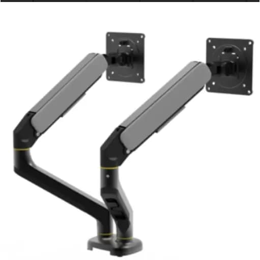 Suporte de Monitor Duplo Articulado Mola Gás 12" a 64" Até 60kg