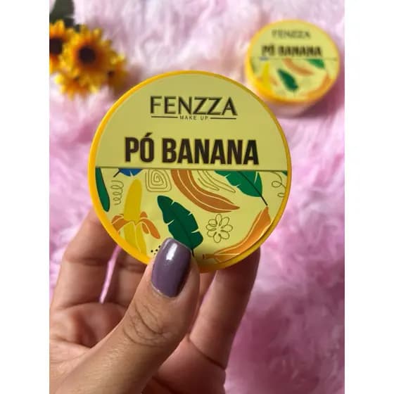 Kit Pó de Banana Ultra Fino – Acabamento Aveludado, Pele Sequinha, Controle de Oleosidade e Fixação Profission