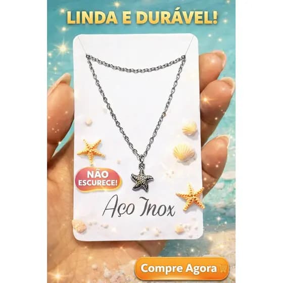 Colar Coleção Brisa de Verão – Delicado, feminino e ideal para compor produções de verão