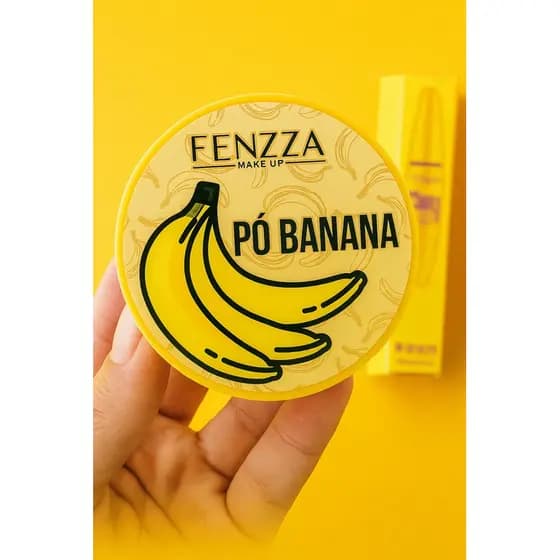 PÓ DE BANANA - PÓ SOLTO - PÓ TRANSLÚCIDO - SELADOR E FINALIZADOR DE MAQUIAGEM - CORRIGE LINHAS DE IMPERFEIÇÕES
