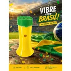 KIT CORNETA COPA DO MUNDO-PARA CURTIR COM A GALERA - VUVUZELA PEQUENA - POTÊNCIA DE SOM